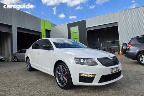 White 2014 Skoda Octavia Hatchback Rs 162 Tsi