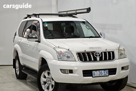 White 2008 Toyota Landcruiser Prado Wagon Gxl (4X4)