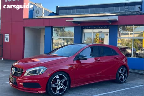 Red 2015 Mercedes-Benz A250 Hatchback Sport