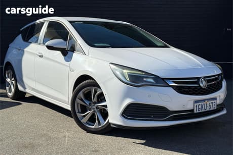 White 2017 Holden Astra Hatchback Rs