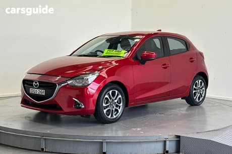Red 2017 Mazda 2 Hatchback Gt