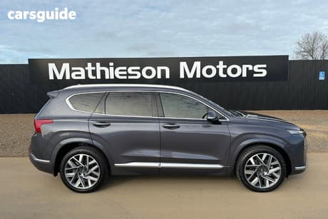 Blue 2022 Hyundai Santa FE Wagon Highlander Crdi (Awd)