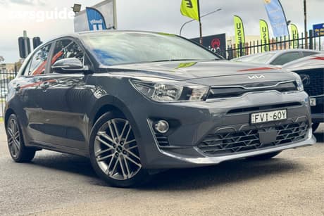 Grey 2022 Kia RIO Hatchback Sport