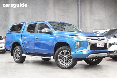 Blue 2019 Mitsubishi Triton Double Cab Pick Up Gls (4X4)