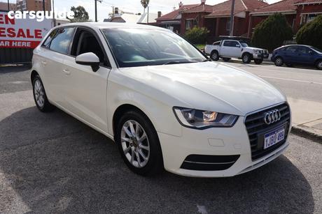 White 2014 Audi A3 Hatchback Sportback 1.4 Tfsi Attraction