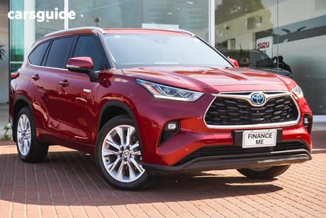 Red 2021 Toyota Kluger Wagon Grande Hybrid Awd