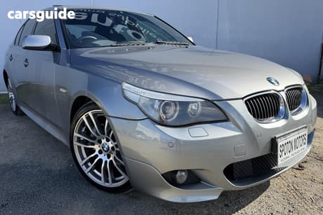 Silver 2005 BMW 550I Sedan E60