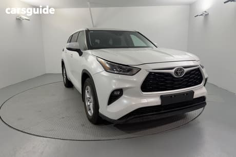 White 2023 Toyota Kluger Wagon Gx Awd