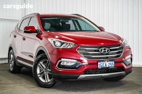 Red 2016 Hyundai Santa FE Wagon Active Crdi (4X4)