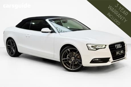 White 2012 Audi A5 Cabriolet 1.8 Tfsi
