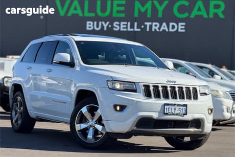 White 2013 Jeep Grand Cherokee Wagon Overland (4X4)