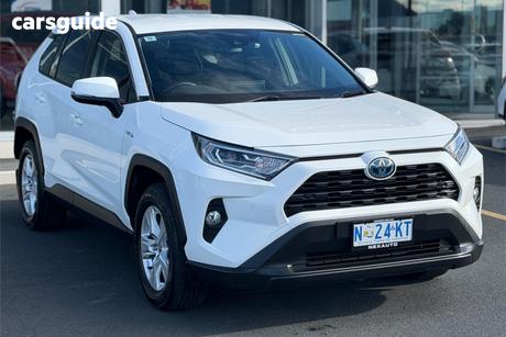 White 2021 Toyota RAV4 Wagon Gx (2Wd) Hybrid