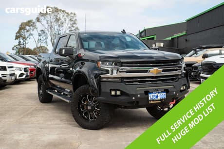 Black 2021 Chevrolet Silverado Crew Cab Utility 1500 Ltz Premium Tech Pack