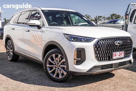 White 2026 Chery Tiggo 9 SUV SUPER HYBRID ELITE F