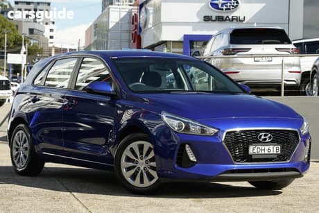 Blue 2018 Hyundai I30 Hatchback Go