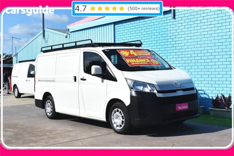 White 2019 Toyota HiAce Van Lwb
