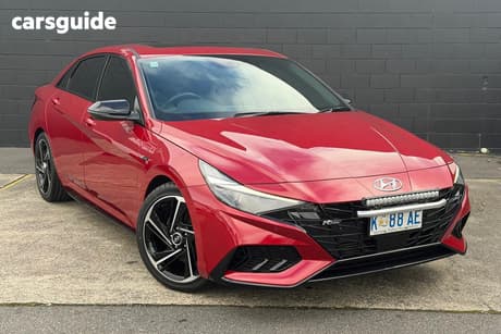 Red 2021 Hyundai I30 Sedan N Line Premium
