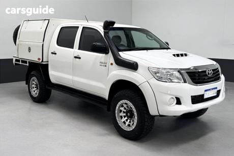 White 2012 Toyota Hilux Cab Chassis Sr (4X4)