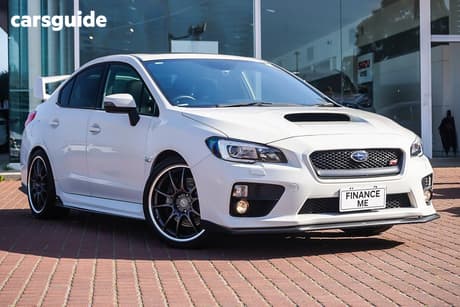 White 2016 Subaru WRX Sedan Sti Premium
