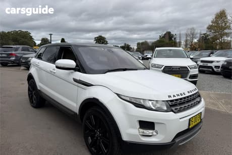 White 2013 Land Rover Range Rover Evoque Wagon Td4 Pure