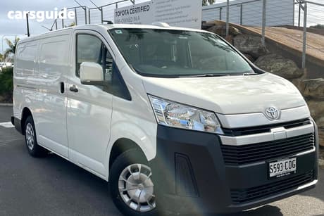 White 2022 Toyota HiAce Van Lwb