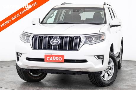 White 2022 Toyota Landcruiser Prado Wagon Gxl Flat Tailgate