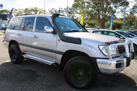 Silver 2002 Toyota Landcruiser Wagon Gxl (4X4)