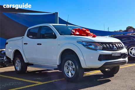 White 2018 Mitsubishi Triton Dual Cab Utility Gls (4X4)
