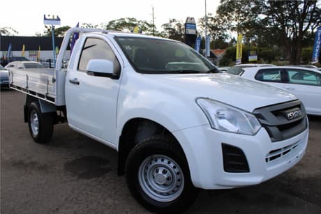 White 2020 Isuzu D-MAX Cab Chassis Sx Hi-Ride (4X2)