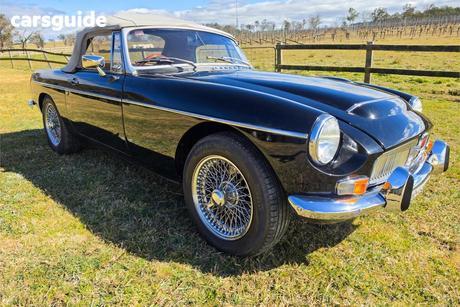 Black 1968 MG C Convertible SPORTS