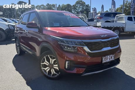 Orange 2021 Kia Seltos Wagon Gt Line (Awd)