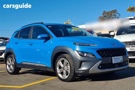 Blue 2022 Hyundai Kona Wagon Elite (Fwd)