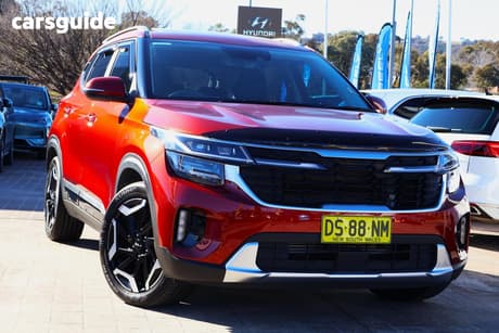 Orange 2023 Kia Seltos Wagon Gt-Line (Awd) (Two-Tone)