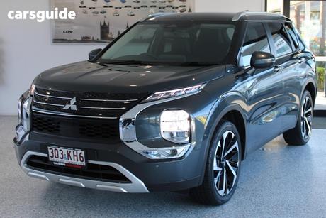 Grey 2024 Mitsubishi Outlander Wagon Phev Aspire 5 Seat (Awd)