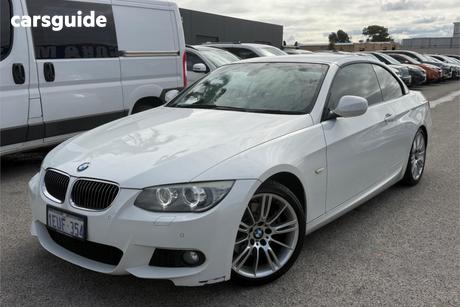 White 2011 BMW 330D Convertible 30D