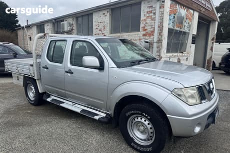 Silver 2012 Nissan Navara Dual Cab Chassis Rx (4X4)
