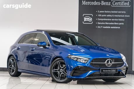 Blue 2025 Mercedes-Benz A200 Hatchback