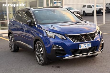 Blue 2020 Peugeot 3008 Wagon Gt Line