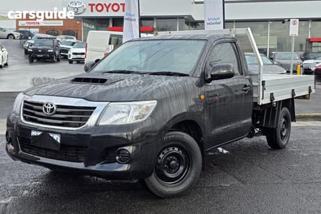 Black 2011 Toyota Hilux Cab Chassis Sr