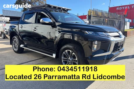 Black 2022 Mitsubishi Triton Double Cab Pick Up Gls (4X4)