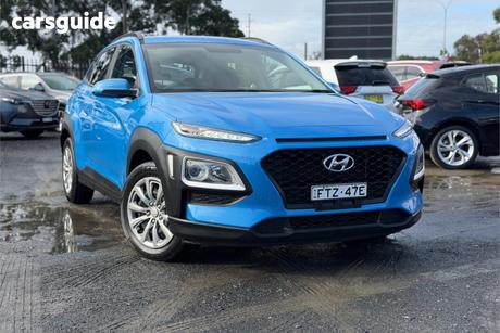 Blue 2018 Hyundai Kona Wagon Go (Fwd)
