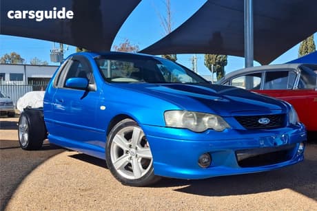 Blue 2004 Ford Falcon Ute Ute Tray XR8 R