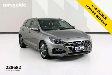 Grey 2022 Hyundai I30 Hatchback Active