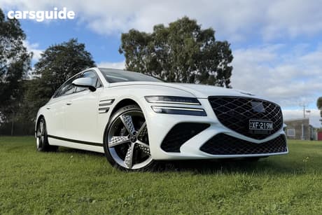White 2024 Genesis G80 Sedan 3.5T Awd Lux