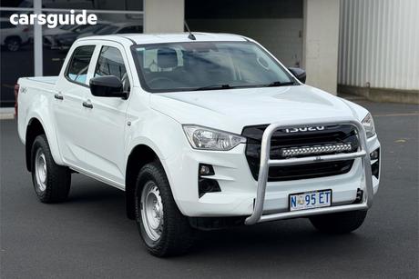 White 2023 Isuzu D-MAX Crew Cab Utility Sx (4X4)