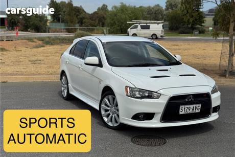 White 2010 Mitsubishi Lancer Sedan Ralliart