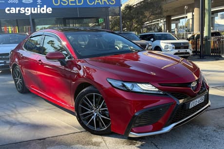 Red 2024 Toyota Camry Sedan Sl Hybrid