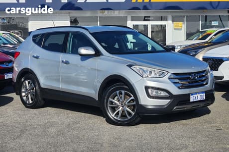 Silver 2014 Hyundai Santa FE Wagon Elite Crdi (4X4)