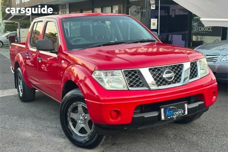 Red 2011 Nissan Navara Dual Cab Pick-up Rx (4X2)