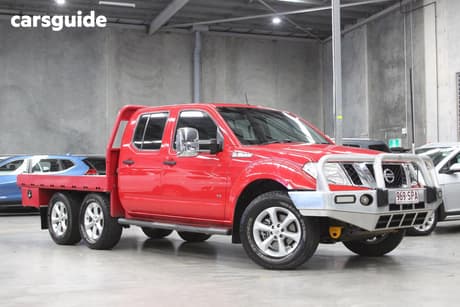 Red 2012 Nissan Navara Dual Cab Utility St-X 550 (4X4)